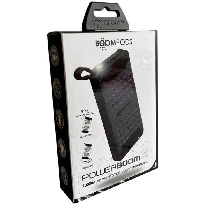 Powerbank - BOOMPODS - Powerboom X - 10000 mAh - Li-Ion - Lampe de poche intégrée