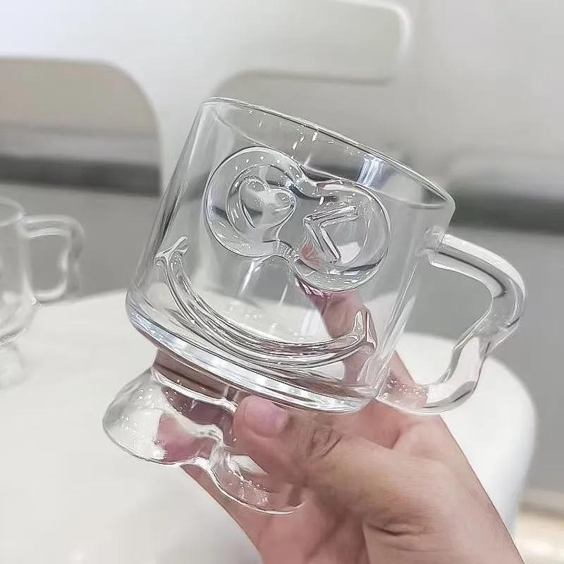 

Modern Aesthetic Glass Cup – Multi-Purpose Beer, Beverage, Dessert and Coffee Mug Clear