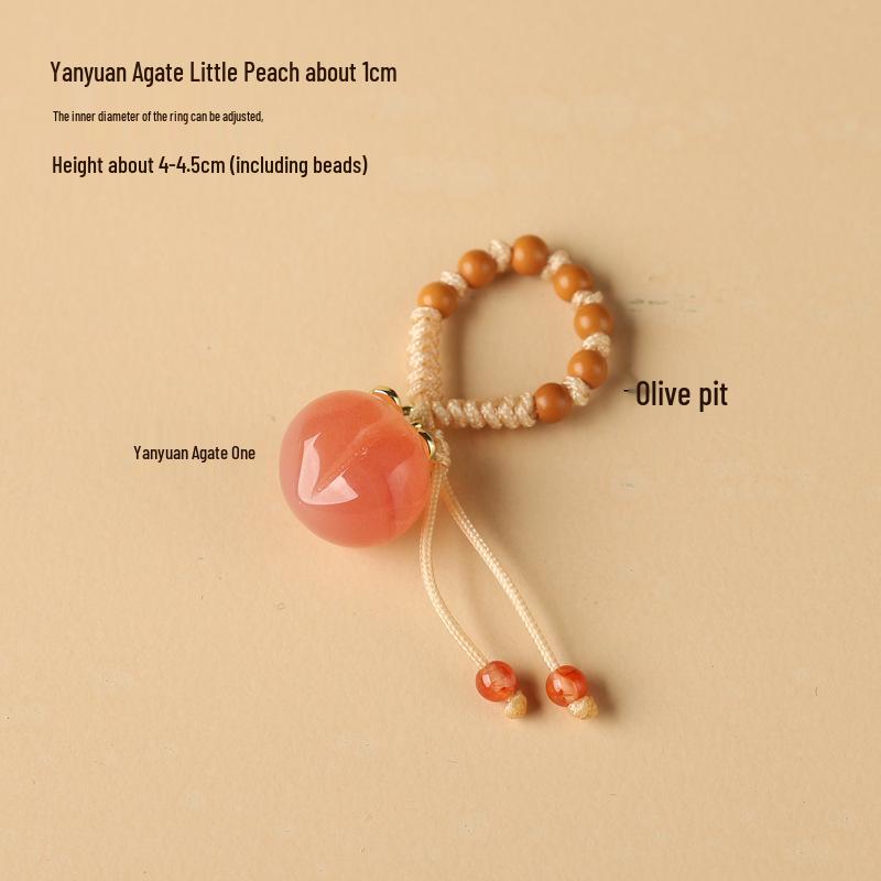 Agate Turquoise Pendant: Lotus Seed Pod & Persimmon Charm with Buddha Beads and Teardrop Running Ring.