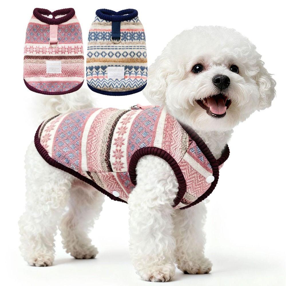 Fleece Lined Pet Dog Clothes Thickened Cat Clothes New Teddy Bear Coat Winter