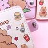 New Capybara Coin Purse with Buttons Cartoon Card Holder PU Leather Short Wallet Women Girls