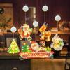 Elk-shaped LED Christmas Lights Snowman Window Lights Romantic Christmas Decoration Lights Home