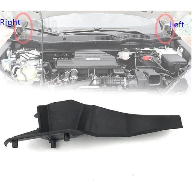 Front Windshield Wrap Corner Trim Trim Engine Hood Hinge Cover Rubber Fit for CR-V 2018 2019 2020 2021 2022(2PCS)