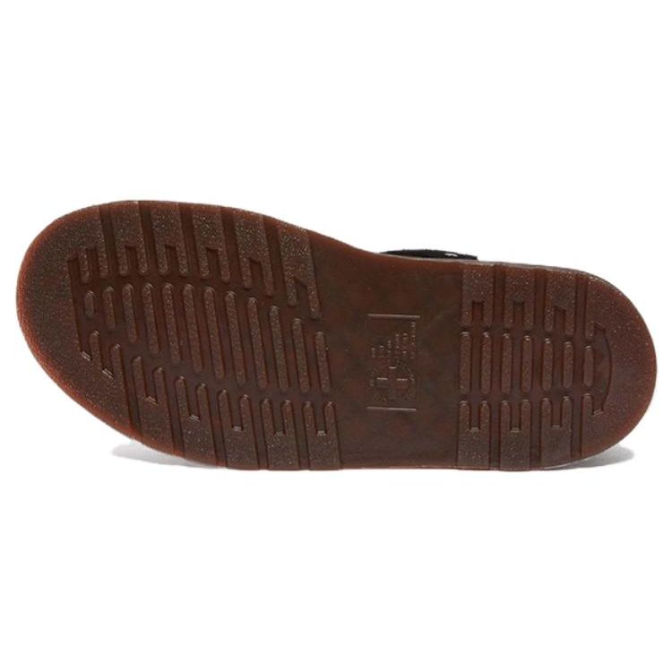 Dr. Martens Suede Anti-Wear Anti-Odor Closed-Toe Slippers Unisex slippers Black 31092001