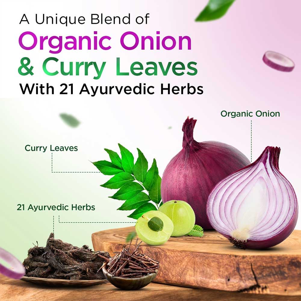 Kesh King Organic Onion Conditioner For Frizzy Dry Hair With Curry Leaves 200ml | Reduces Hair Fall & Deeply Nourishes Damaged Hair