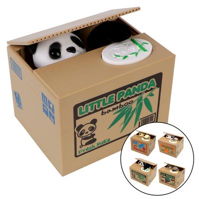 Cute Automated Panda Cat Steal Coin Bank Electronic Money Boxes Piggy Banks Money Saving Box Kids Gift Home Decor