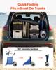 Beach Cart with Large Wheels for Sand, 75 kg Load Capacity, Heavy Duty Folding Beach Wagon with 320 mm Balloon Wheels, Storage Bag, 180° Adjustable