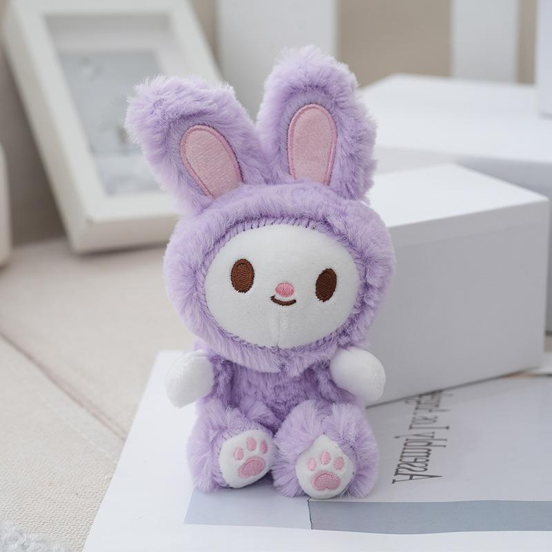 Cute And Cuddly Plush Keychains In Adorable Rabbit And Bear Shapes Great For Creative Gifts