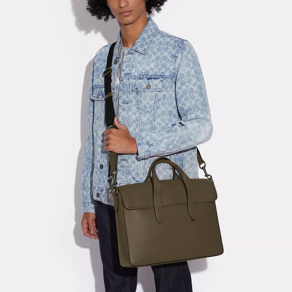 Coach Sullivan Portfolio Brief Gunmetal Black