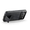 Magnetic Wristband Stand Leather Case for IPhone 17 Pro Max 17E Air 16e 16 Pro 15 14 Plus 13 12 Finger Clip Holder Phone Cover