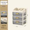 Multi-layer Desktop Organizer: Drawer-Type Storage Box for Office Supplies, Stationery, and Cosmetics