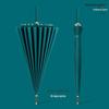 Windproof Double Canopy Umbrella with 24 Ribs and Long Handle