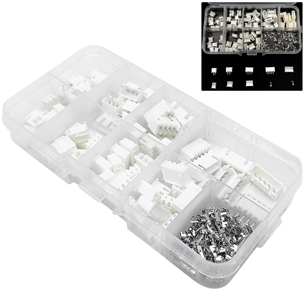 Complete 230Pcs For JST PH Connector Kit 2 0mm Pitch for 2/3/4/5 Pin Connections Perfect for Circuit Boards and LED Lighting