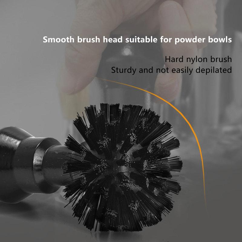 Professional Espresso Brush Brewing Head Coffee Machine Cleaning Brush Small Wood Handle Bar Counter Coffee Powder Clean Brush