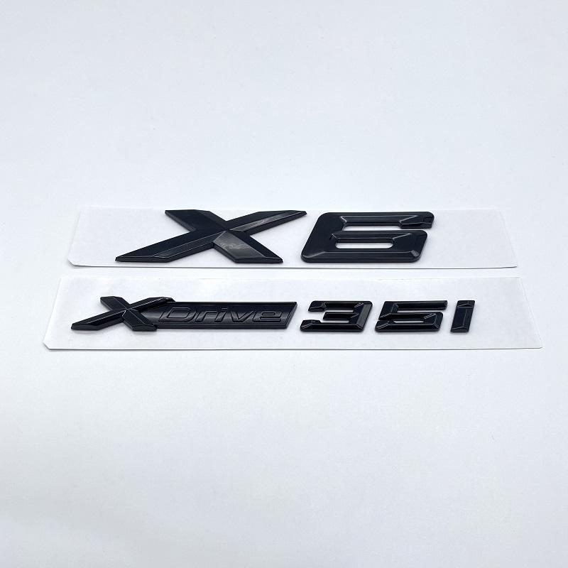 for BMW X6 Car Fender Emblem Badge Trunk Sticker XDrive28i XDrive30i XDrive35i XDrive40i XDrive50i XDrive30d XDrive35d