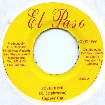 

7inch Record COPPER CAT - Josephine NONE El Paso 1999 Jamaica Reggae, Ska & Dub Used