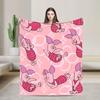Pink Pig Winnie the Pooh Piglet Blanket  Flannel Awesome Breathable Throw Blanket for Bed Sofa Decoration,