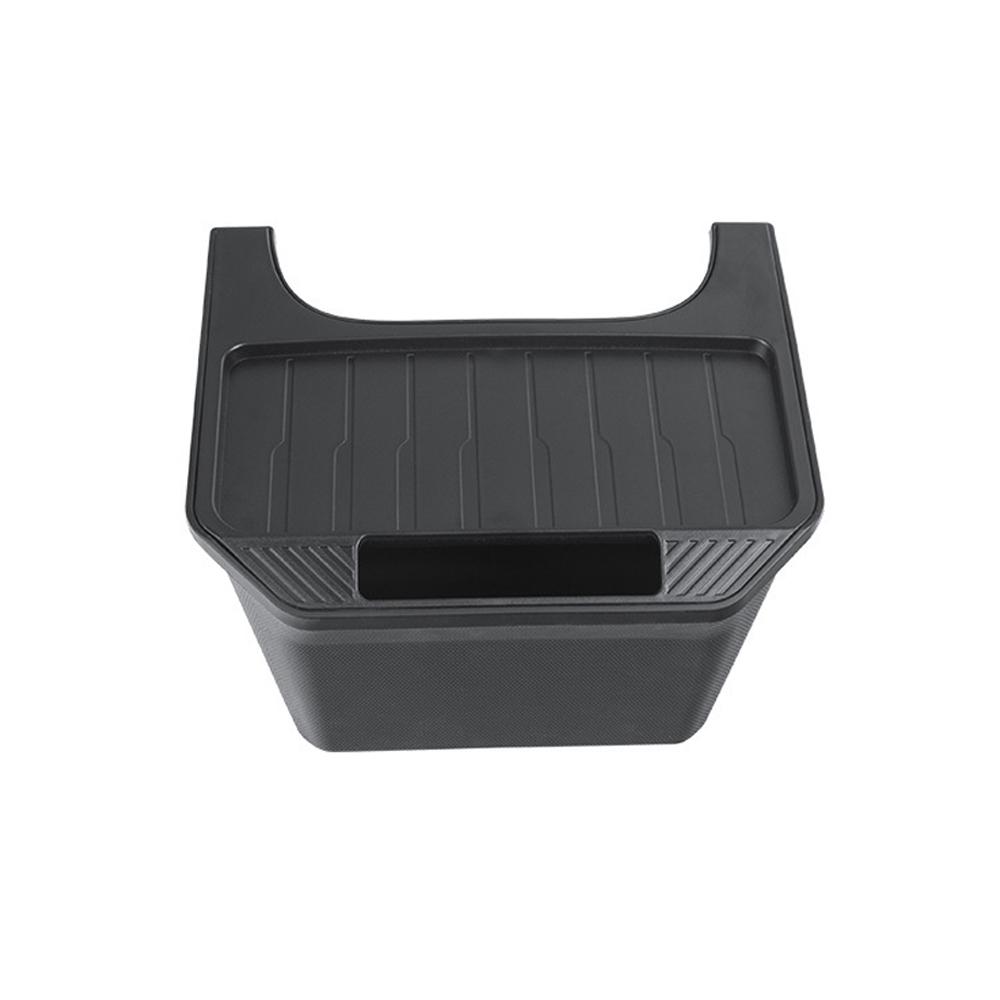 For Tesla Model Y 2025-2025 Rear Seat Storage Box Organizer Center Console Bins Backseat Trash Can Garbage Bag Under Seat Tray