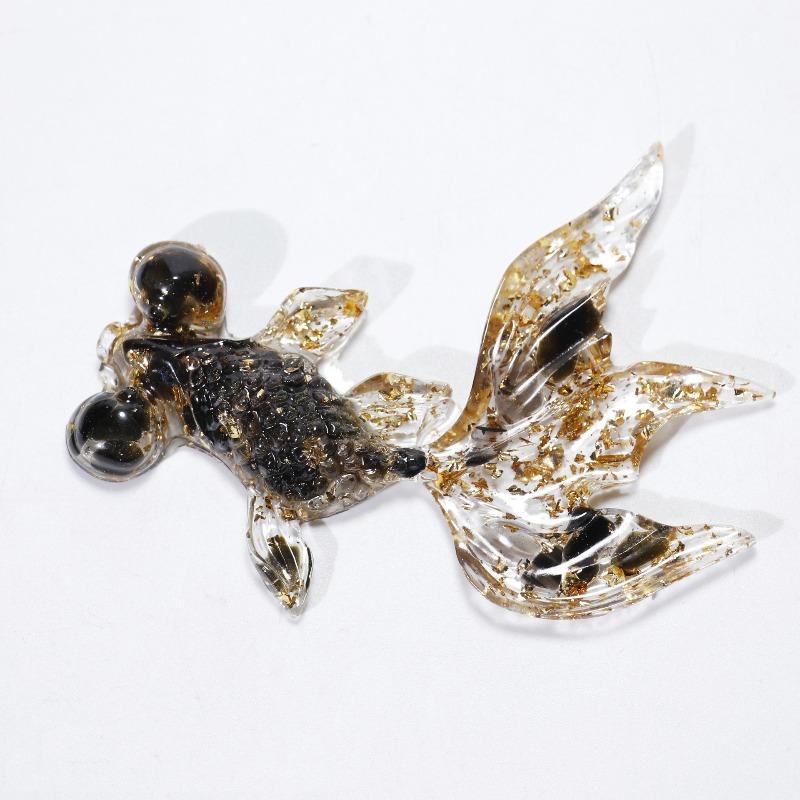 Creative Artificial Fish Turtle Dolphin Jewelry Beautiful Koi Fish Turtle Dolphin Natural Crystal Fish Table Car Home Decoration Gift for Friends