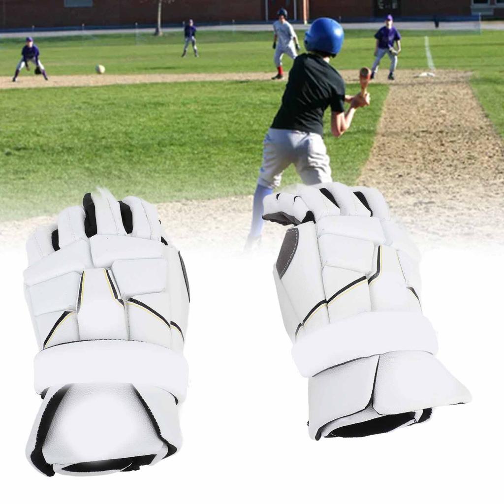 Men Lacrosse Gloves Flexible Ice Hockey Gloves Strong Grip Breathable Sweat Wicking Ventilated Palm