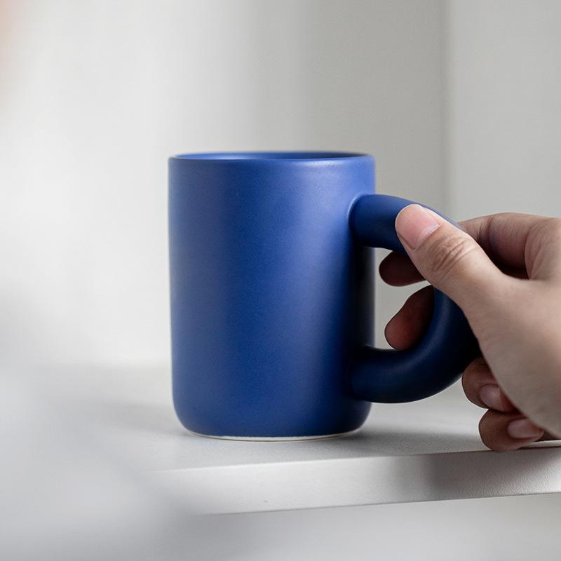 

ins Chubby Cup Cream Splash Ink Pot Mug Cute Coffee Cup Couple Water Cup Spot Cup Korean 280ML