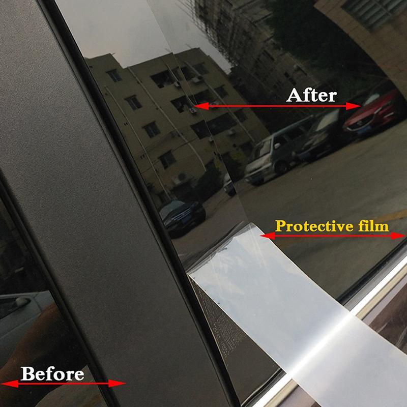 6Pcs Car Window Pillar Posts Door Trims Cover Fit For KIA Seltos 2020 2021 2022 2023 Auto BC Column Glossy Black Stickers Parts