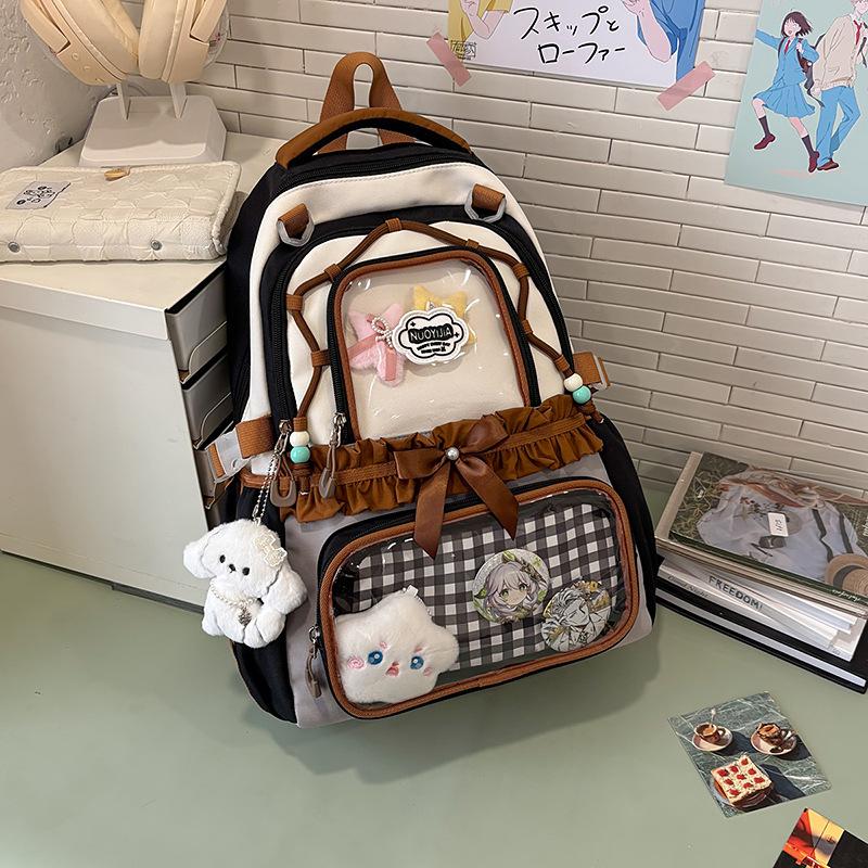 High School Students, Cute and Sweet Japanese Ba Chi Pain Bag, Large-capacity Backpack, Student Backpack Tide