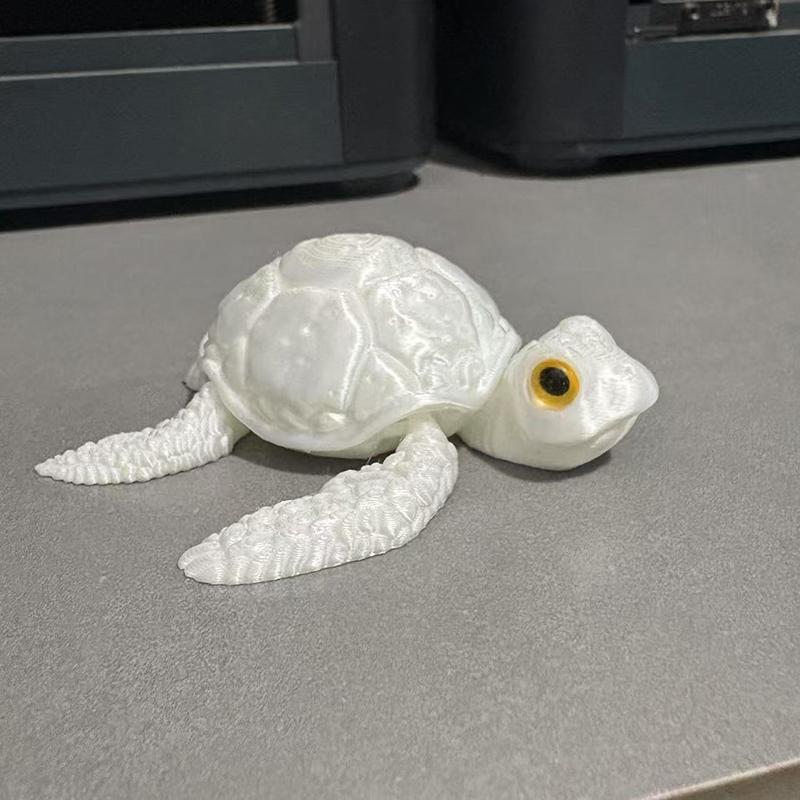 3d Printed Tortoise Toy 8.5cm Articulated Animal Figurine Safe Anti-anxiety Fidget For Kids & Adults Birthday Home Decor Gift
