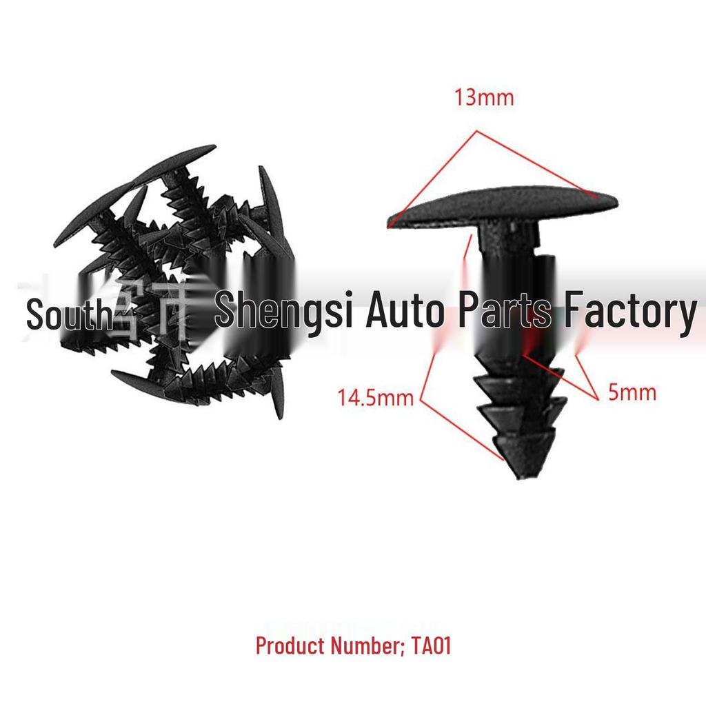 Honda Auto Decorative Accessory Clips: 5mm Rivets for Furniture and Display Boards