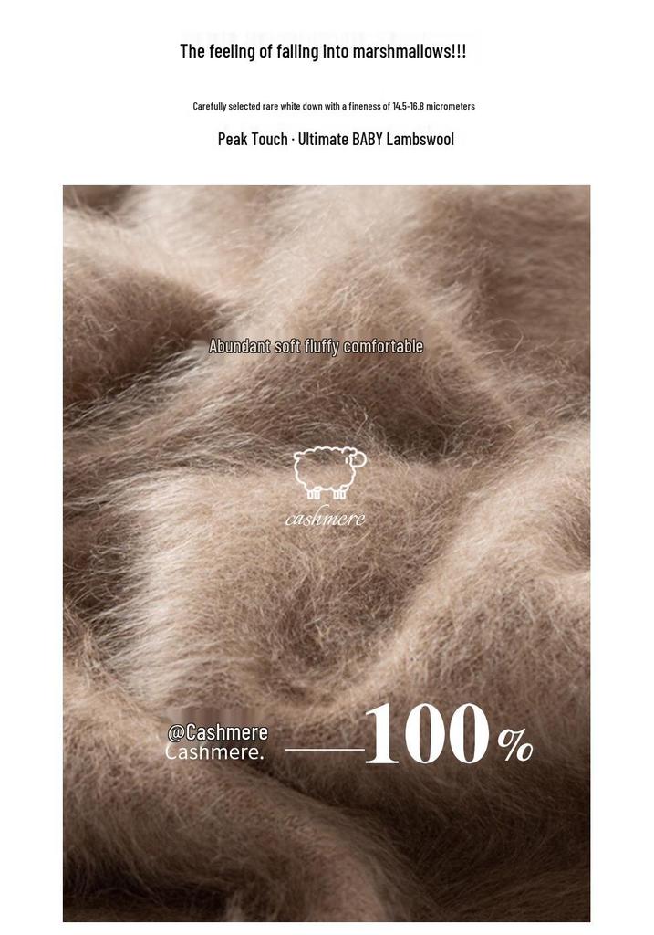 Korean Style V-Neck Women's Loose Slimming Pure Cashmere Sweater - Autumn/Winter Knit Base Layer Top