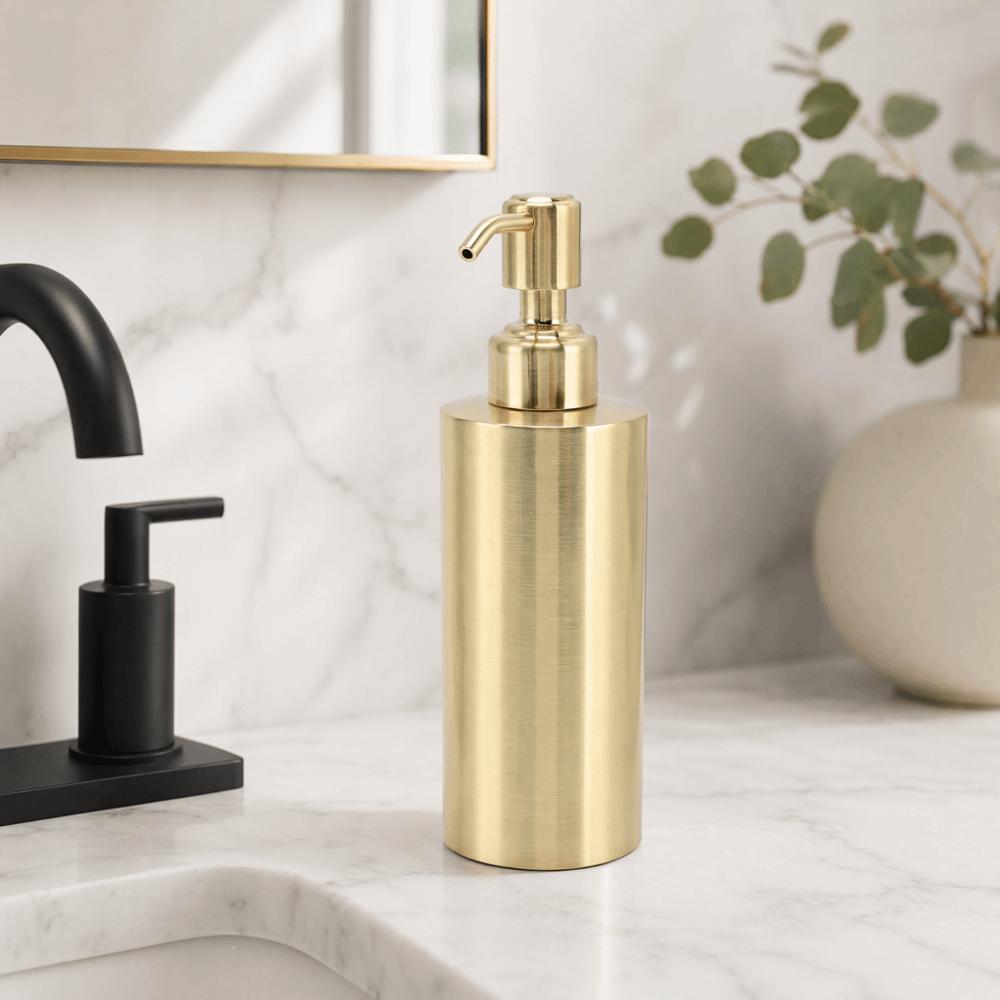 260ml Capacity Lotion Bottle Gold Liquid Soap Dispenser Soap Dispenser Bathroom Kitchen Hotel