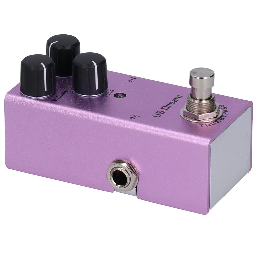 Electric Guitar Effect Pedal US Dream Distortion Mini True Bypass Purple DC 9V JDF?4