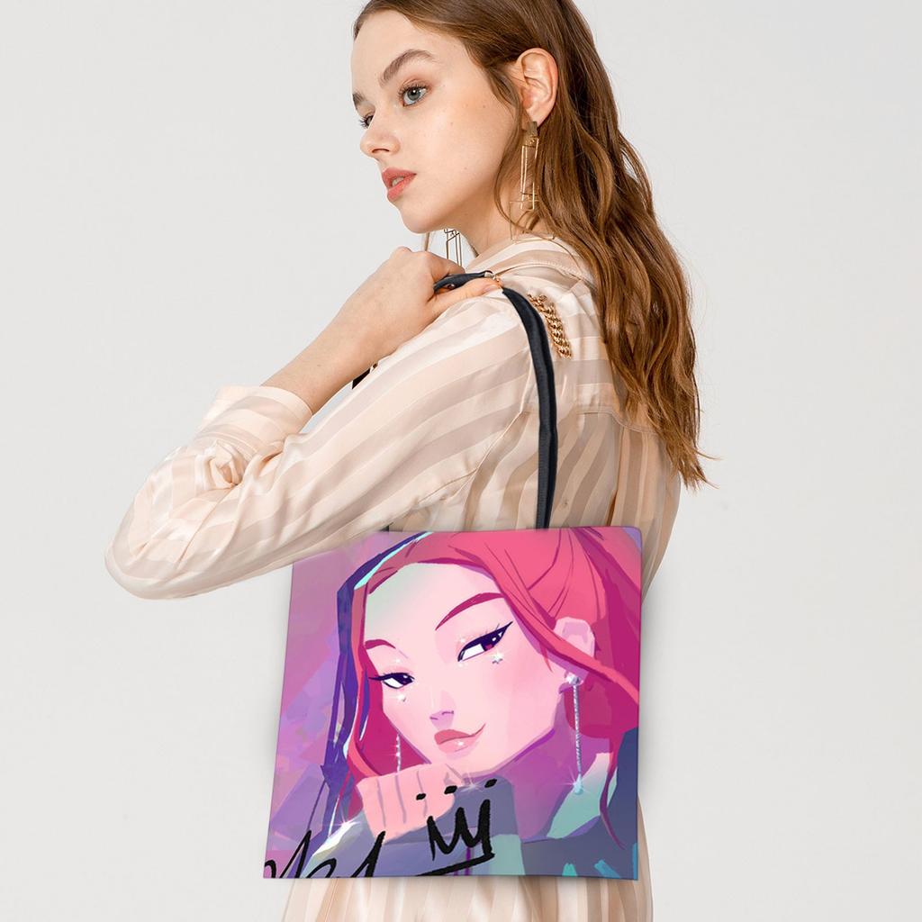 Canvas Bag Full-color Film And Television Animation Peripheral Tote Bag Shopping Bag Student Portable Bag