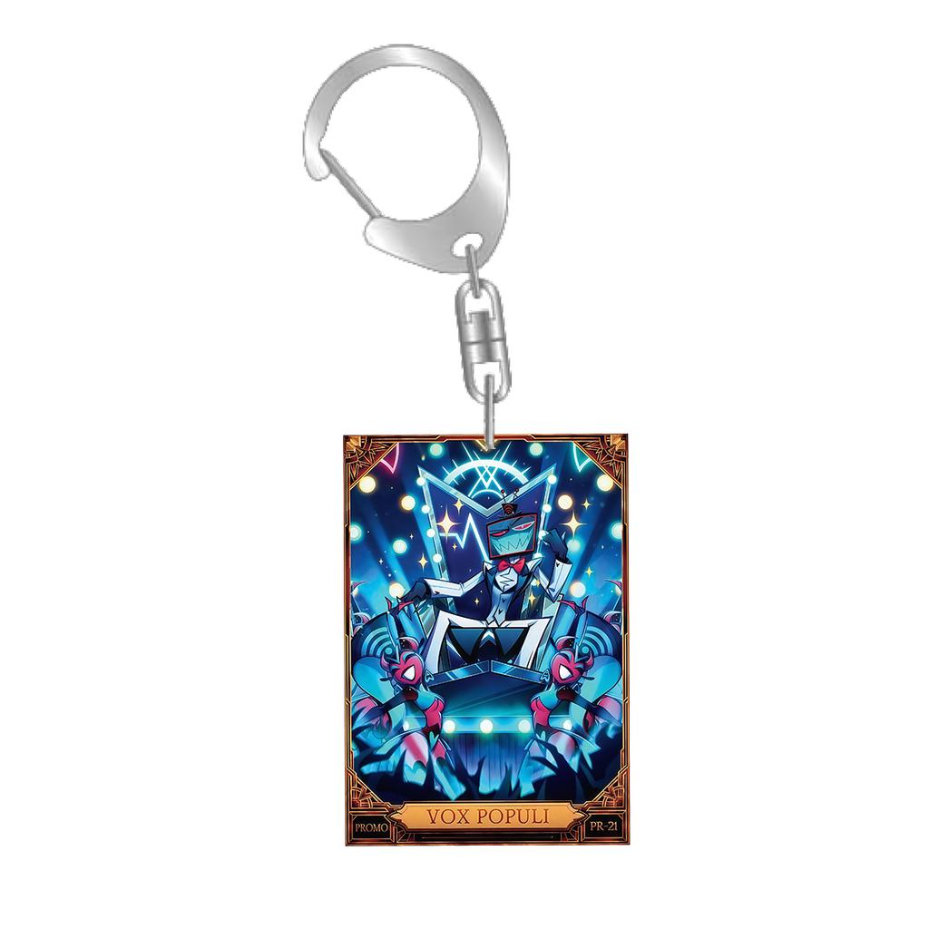 Anime Cartoons Acrylic Key Chain for Abel Peppermint 3 Vees Alastor Fat Nuggets Card Key Buckle Self-Made Student Bag Pendant