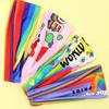 Parade Rainbow Elastic Headband Sweat Absorbing Sports Hairband Rainbow Headband  Girls
