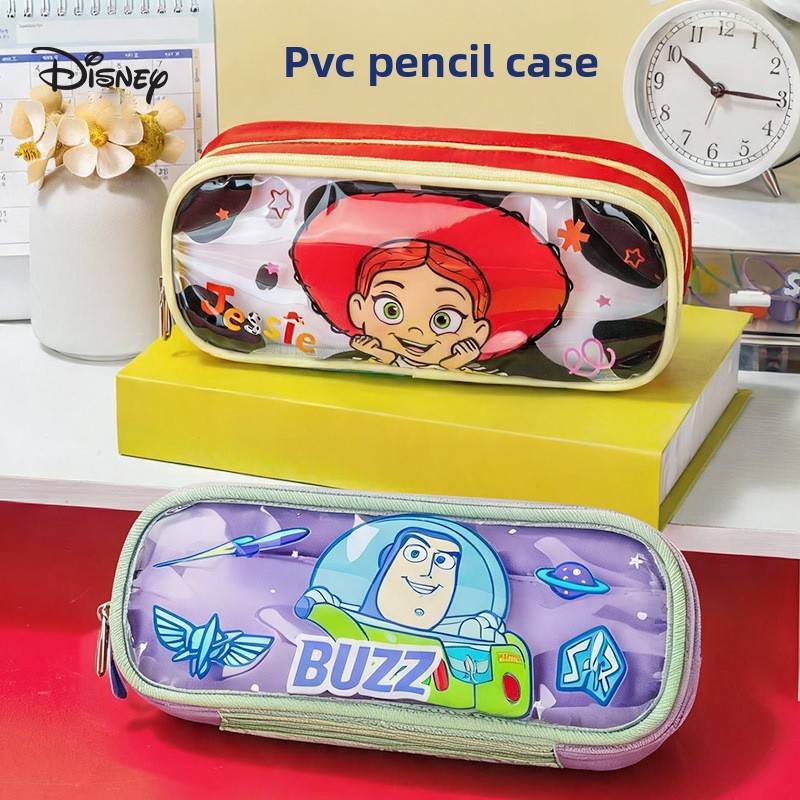 Astuccio Multi Scomparto Disney Toy Story Con Fronte Trasparente Per Cancelleria Bambini