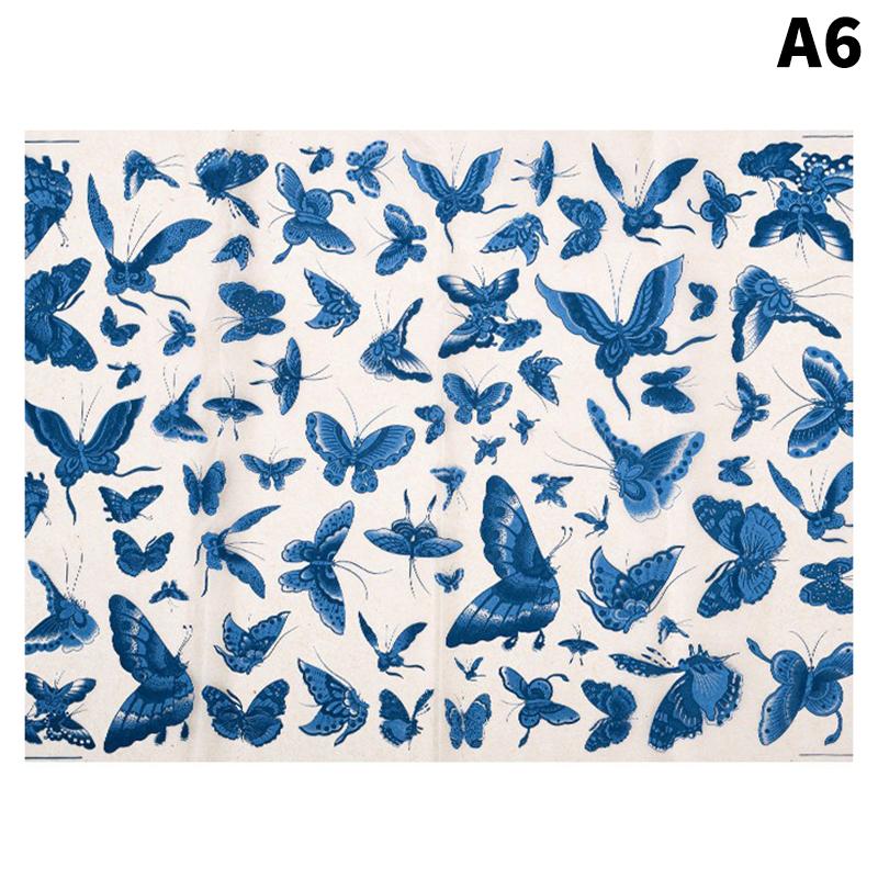 Ceramic Clay Transfer Paper 20 PCS Flower Underglaze Decal Sheet DIY Pottery Clay Coloring Tools for Creative Ceramic Ornament Scene