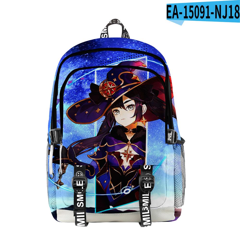 Trendy Popular Genshin Impact Student School Bags Unisex 3D Print Oxford Waterproof Notebook multifunction Travel Backpacks