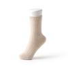 Pure Cashmere Mid Calf Socks Men Women Solid Color Casual Soft Warm Fall Winter