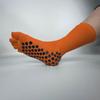 Professional Women's Pilates Yoga Toe Socks for Spring Summer Gym Fitness Exercise Custom Logo Anti-Slip Grip Sports Fitness