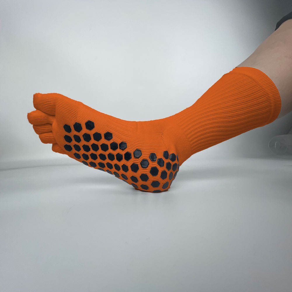 Professional Women's Pilates Yoga Toe Socks for Spring Summer Gym Fitness Exercise Custom Logo Anti-Slip Grip Sports Fitness