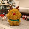 Christmas Theme Deer Bell Gingerbread Man Santa Claus Plush Doll Toy Pillow For Holiday Decor And Kids Gift