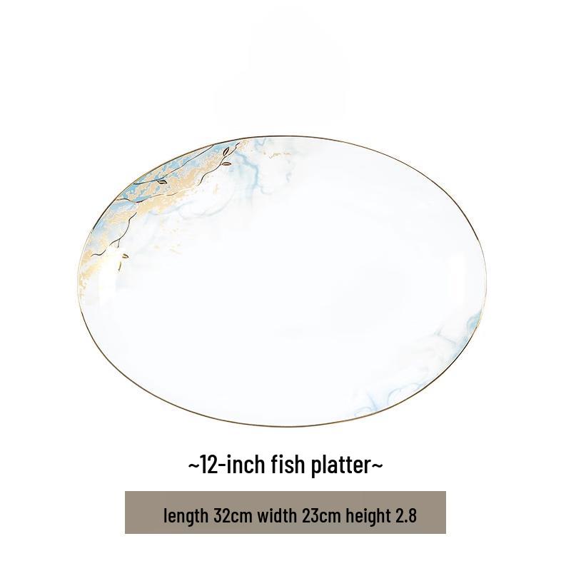 Jingdezhen Ceramic Square Dinner Plate
