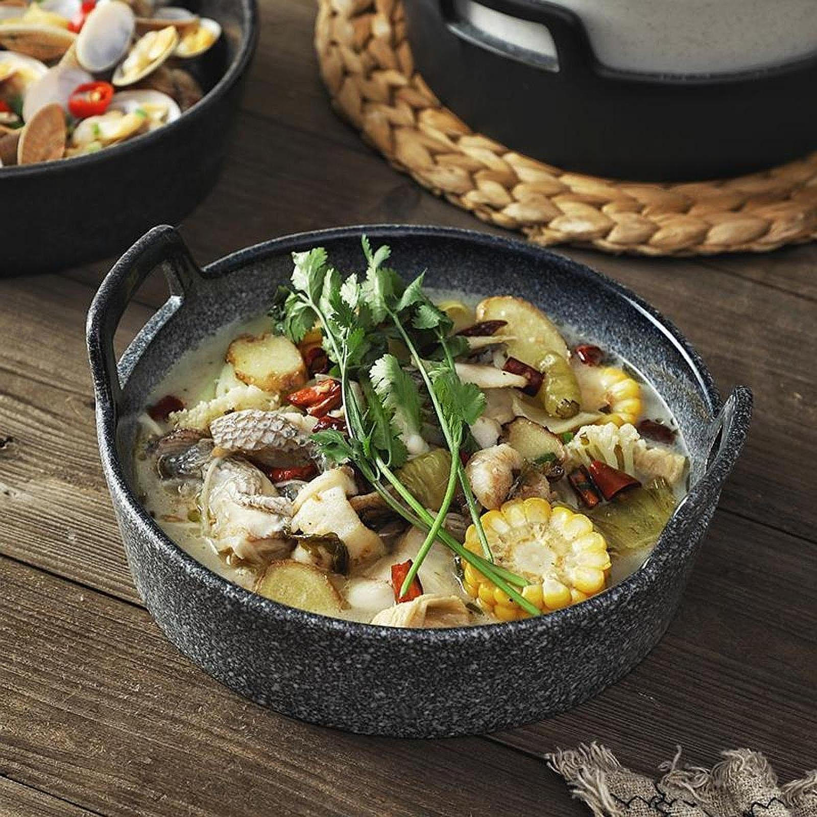 

Керамическая кастрюля для супа, тушеная многофункциональная прочная кастрюля для приготовления лапши быстрого приготовления синий