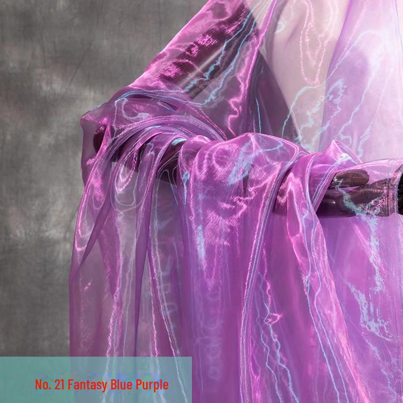 Two-Tone Encrypted Fantasy Organza: Stage Costumes, Wedding Decor, and Handmade Kindergarten Fabric