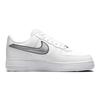 Nike  Air Force 1 07 Essential White Metallic Silver Women Sneakers Black DD1523-100