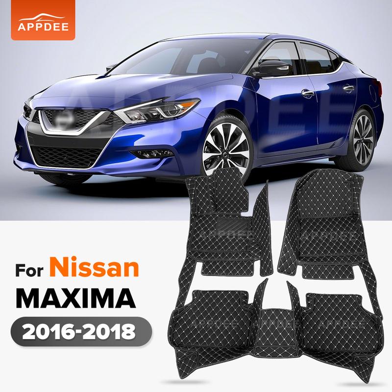 Car Floor Mats For Nissan MAXIMA 2016 2017 2018 Automobile Carpet Cover Interior Details Accessories Protective Pad Parts