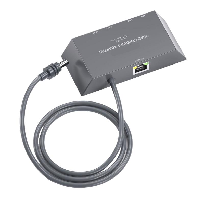 

4 Port Gigabit Ethernet Splitter Adapter For Gen3/ Mini Fast Speed Corded Networking With Easy Setups 1