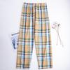 Men's Plaid Cotton Pajama Pants - Loose, Casual, Home and Outdoor Wear