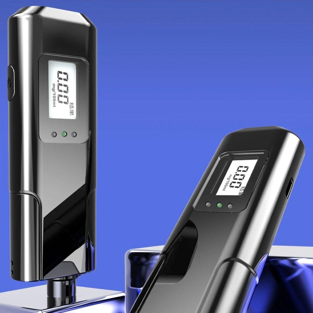 LED Digital Display Breathalyzer Analyzer Non-Touching Portable Blow Breathalyzer  Universal